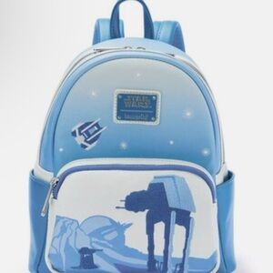 Star Wars Hoth Disney Loungefly Backpack - Light Blue and White